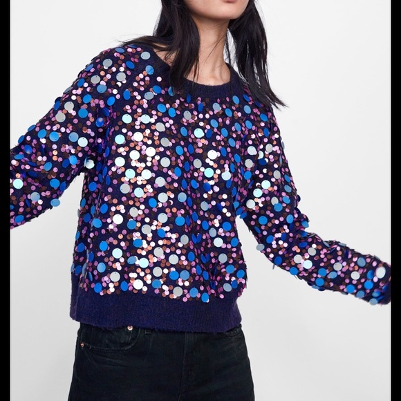 Zara sequin sweater - Picture 2 of 3